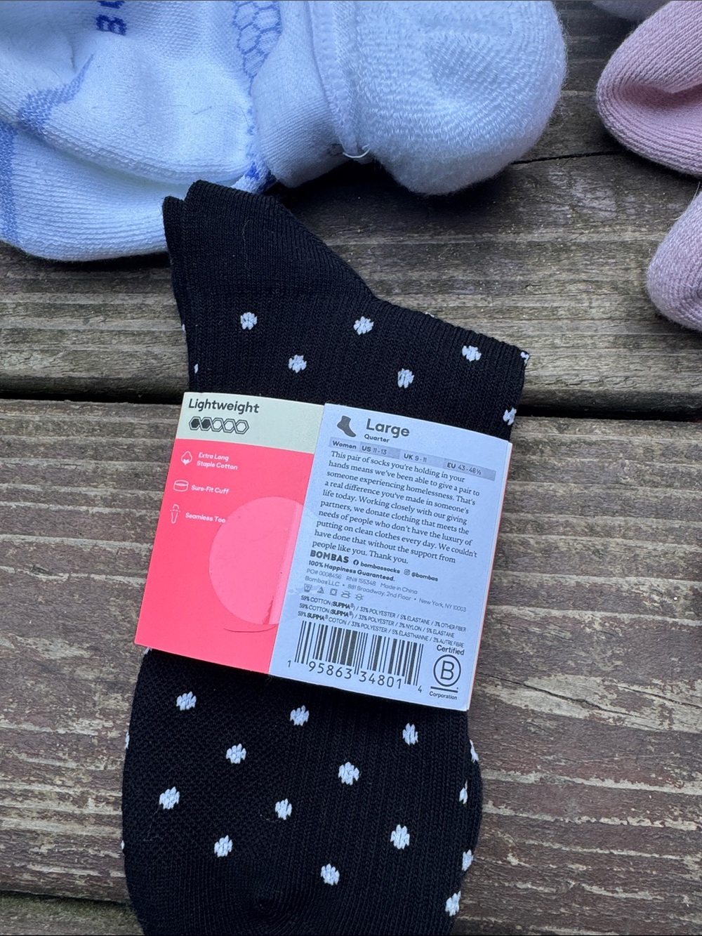 Bombas Women's Mixed Color Sock/underwear/bra Bundle - Picture 3 of 8